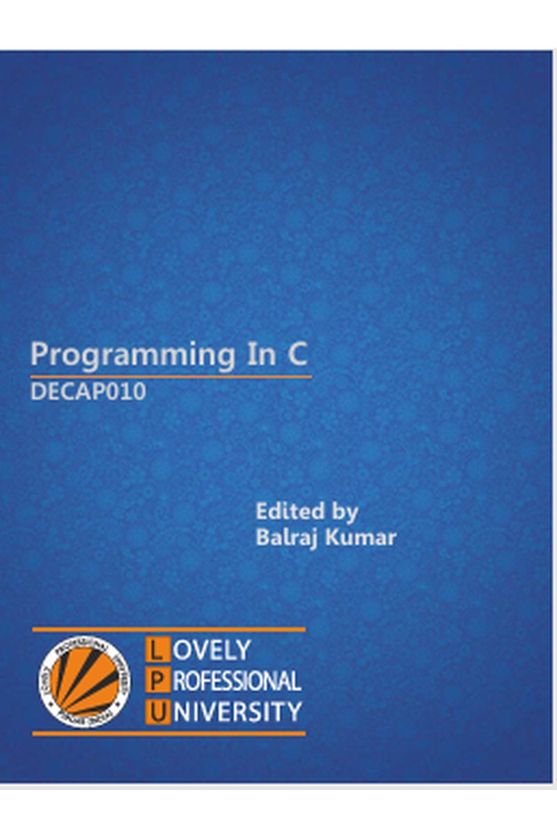 Programming in C
